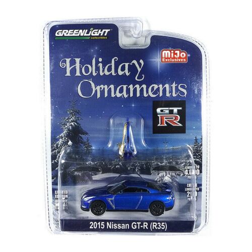 Nissan GT-R (R35) 2015 Karácsonyfadísz kék 1:64