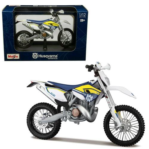 Husqvarna FE 501 kék/fehér/sárga modell 1:12