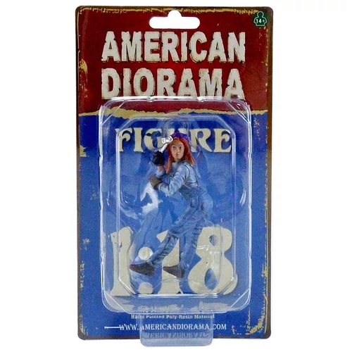 Retro Female Mechanic -I figura modell 1:18