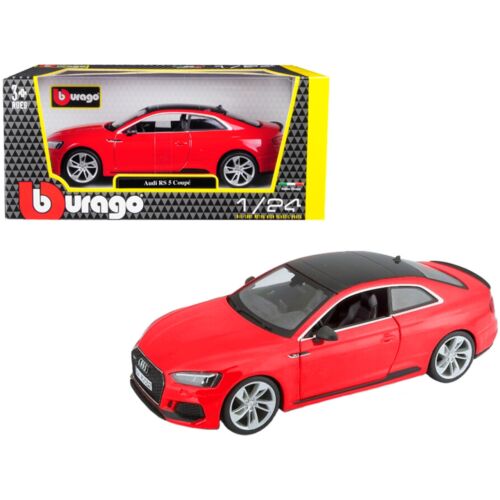 Audi RS 5 Coupé 2019 piros modell autó 1:24