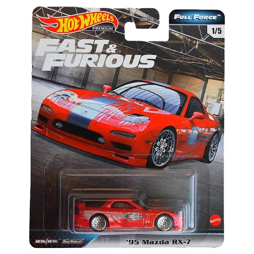 Fast&Furious Full Force 1995 Mazda RX-7 #1/5 Premium Hotwheels 1:64 
