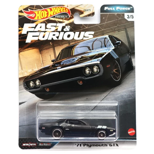 Fast&Furious Full Force 1971 Plymouth GTX #3/5 Premium Hotwheels 1:64 
