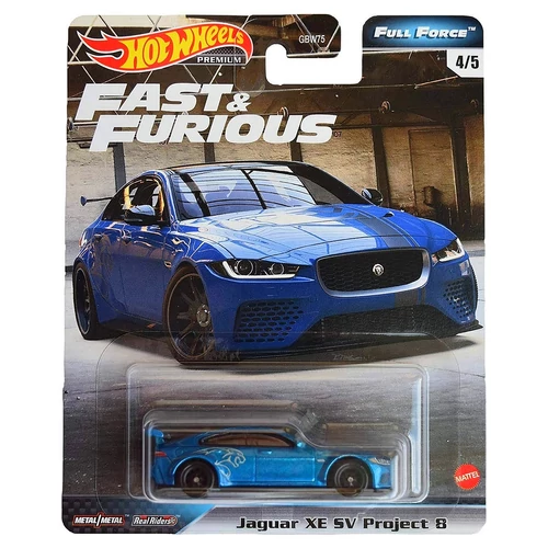 Fast&Furious Full Force Jaguar XE SV Project 8 #4/5 Premium Hotwheels 1:64 