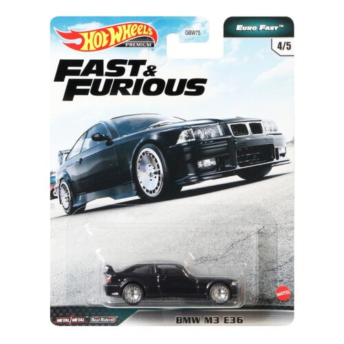 Fast&Furious Euro Fast Bmw M3 E36 #4/5 Premium Hotwheels 1:64 