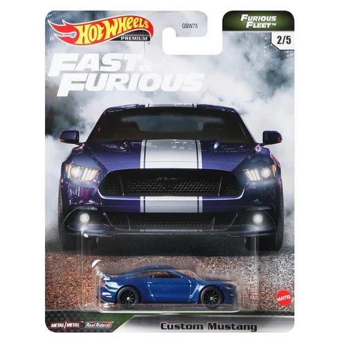 Fast&Furious Furious Fleet Custom Mustang #2/5 Premium Hotwheels 1:64 