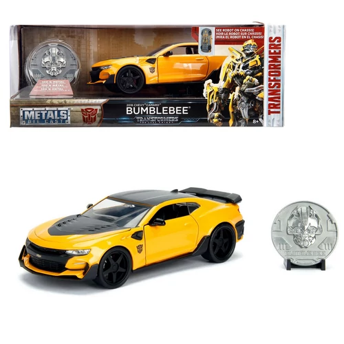 Transformers 2016 Chevy Camaro Bumblebee modell autó 1:24 