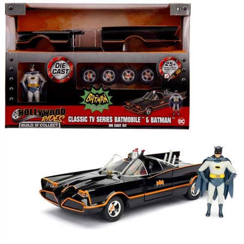 Classic Tv Series Batmobile & Batman szett modell autó 1:24