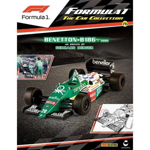 Benetton B186-1986 Gerhard Berger #20 modell autó 1:43