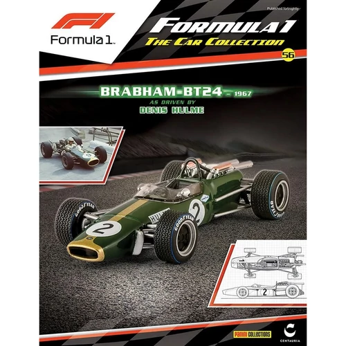 Brabham BT24 -1967 Denis Hulme #2 modell autó 1:43