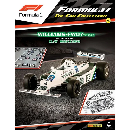Williams FW07 -1979 Clay Regazzoni #28 modell autó 1:43