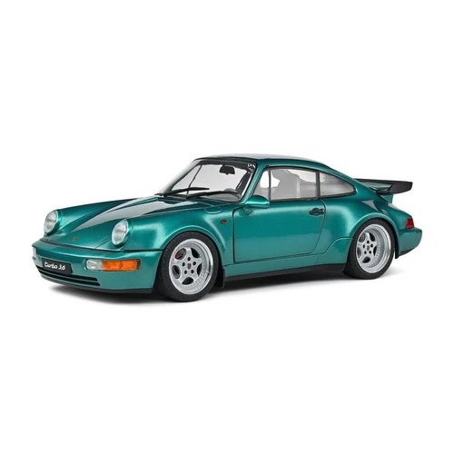 Porsche 964 Turbo Wimbledon zöld 1991 modell autó 1:18