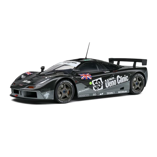 McLaren F1 GTR Short Tail- 24H LE MANS #59 szürke/fekete 1995 modell autó 1:18