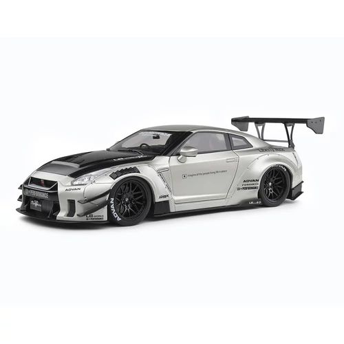 Nissan Skyline GT-R (R35) W/Liberty Walk body kit 2.0 szürke 2020 modell autó 1:18