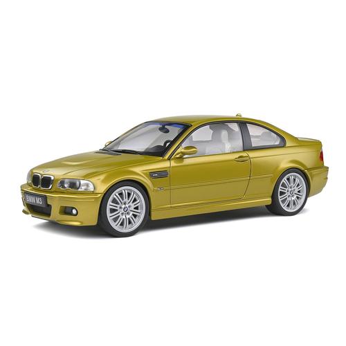 Bmw E46 M3 Coupé phoenix sárga 2000 modell autó 1:18