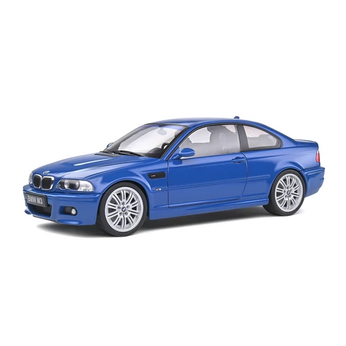 Bmw E46 M3 Coupé Laguna kék 2000 modell autó 1:18