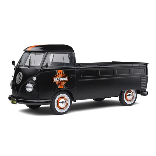 Volkswagen T1 Pickup Custom "Harley Davidson" fekete 1950 modell autó 1:18