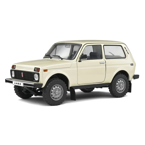 Lada Niva krém fehér 1980 modell autó 1:18
