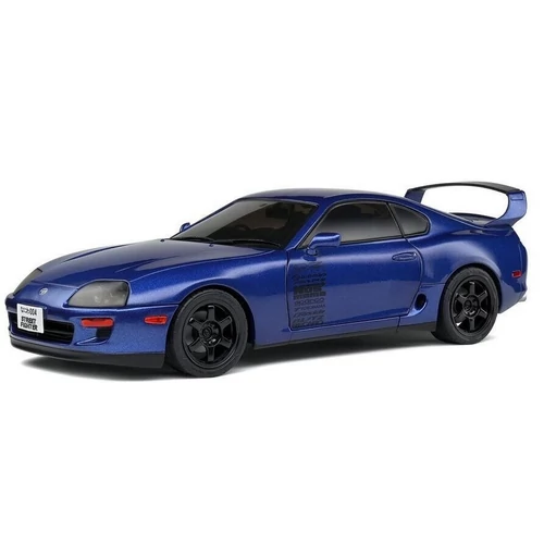 Toyota Supra MK.4 (A80) Streetfighter sötétkék 1993 modell autó 1:18