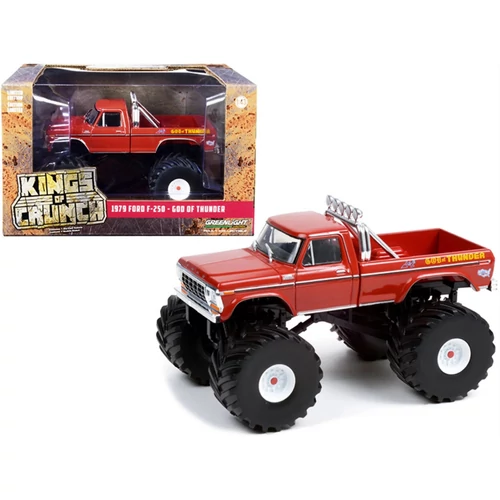 Kings Of Crunch 1979 Ford F-250 Monster God Of Thunder red modell autó 1:43 (12,5 cm)