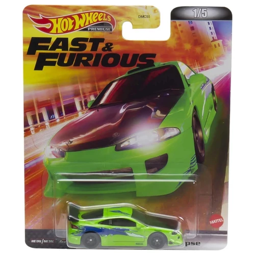 Fast&Furious "OEM" '95 Mitsubishi Eclipse #1/5 zöld Premium Hotwheels 1:64 