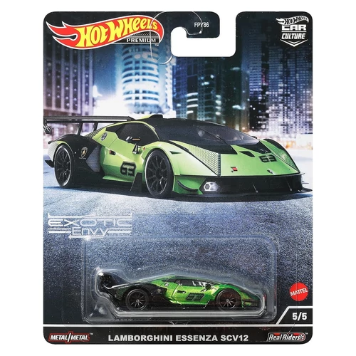Exotic Envy"OEM" Lamborghini Essenza SCV12 #5/5 zöld Premium Hotwheels 1:64 