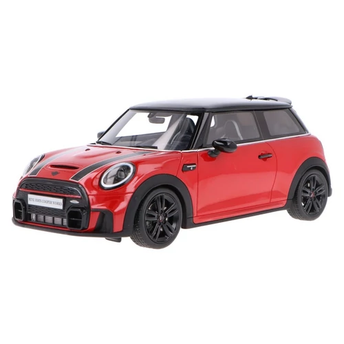 Mini Cooper S JCW Package piros 2021 modell autó 1:18