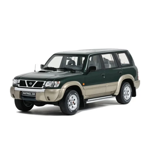 Nissan Patrol GR Y61 zöld 1998 modell autó 1:18