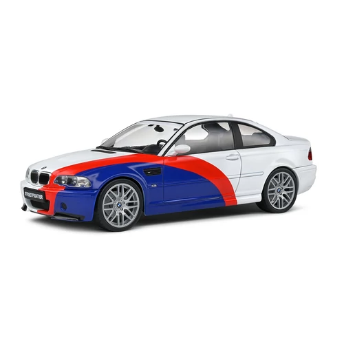 Bmw E46 M3 Streetfighter fehér/piros/kék 2000 modell autó 1:18