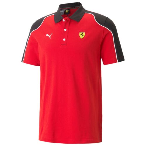 Puma Scuderia Ferrari Race férfi pólóing, piros-fekete, 2023