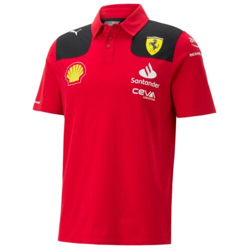 Puma Scuderia Ferrari SF Team férfi pólóing, piros-fekete, 2023