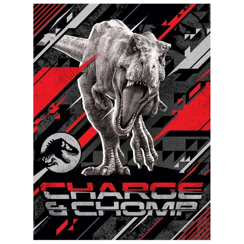 Jurassic World 'T-rex Charge & Chomp' polár takaró 130 x 170 cm
