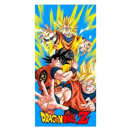 Dragon Ball 'átváltozás csillagharcossá' törölköző 70 x 140 cm