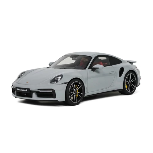Porsche 911 (992) Turbo S Coupe Chalk szürke 2020 modell autó 1:18