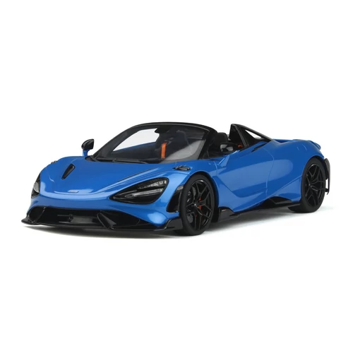 McLaren 765LT Spider kék 2021 modell autó 1:18