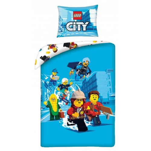 Lego City 'blue world' ágyneműhuzat szett 140 x 200 + 70 x 90 cm