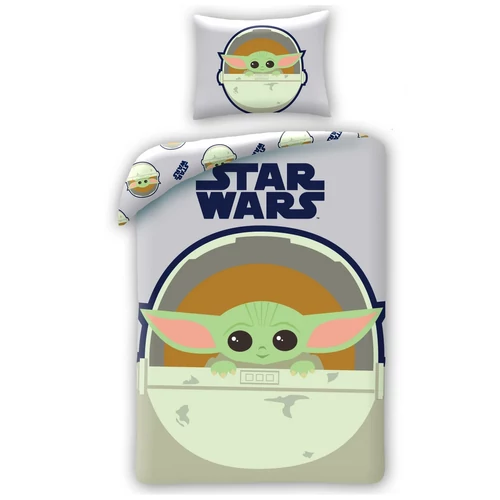 STAR WARS - The Mandalorian - Baby Yoda ágyneműhuzat szett 140 x 200 + 70 x 90 cm
