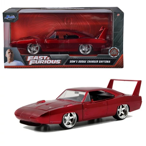 Dom's 1969 Dodge Charger Daytona Fast and Furious modellautó 1:24