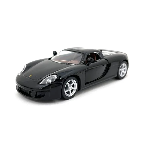 Porsche Carrera GT fekete hátrahúzós autó 1:36