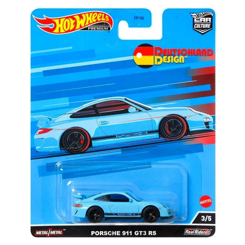 Deutschland Design Porsche 911 GT3 RS kék #3/5 Premium Hotwheels 1:64 