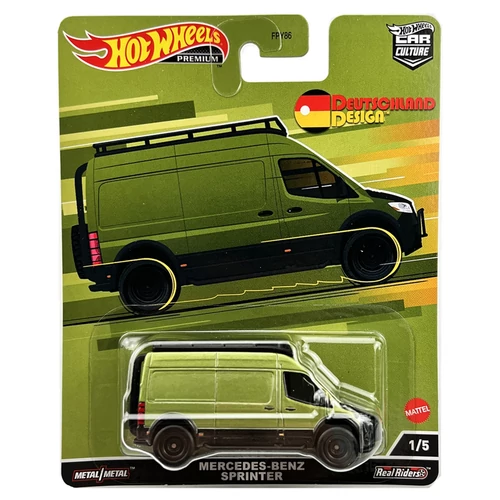 Deutschland Design Mercedes-Benz Sprinter zöld #1/5 Premium Hotwheels 1:64 