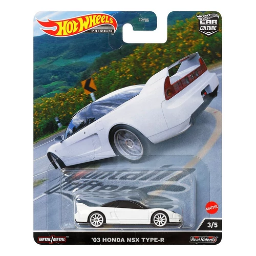 Mountain Drifters"Car Culture" '03 Honda NSX Type-R fehér #3/5 Premium Hotwheels 1:64 