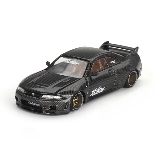 Nissan Skyline GT-R (R33) Active Carbon R V1 //116 fekete modellautó 1:64 