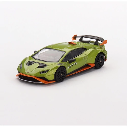 Lamborghini Huracán STO RHD Verde Citrea zöld modellautó 1:64 