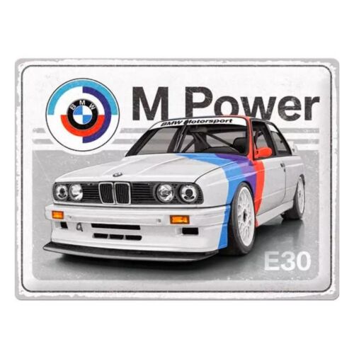 Bmw "M Power E30" dombornyomott fémplakát 40 x 30 cm "23352"