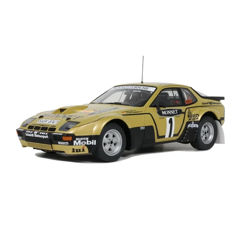 Porsche 924 Carrera GT 4 #1 W.Rohl ADAC Rally Hessen arany 1981 modell autó 1:18 