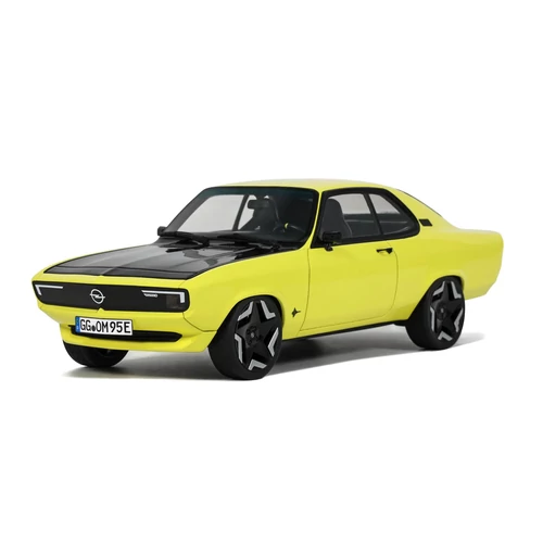 Opel Manta GSE Elektromod sárga 2021 modell autó 1:18
