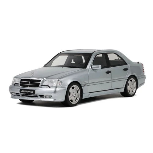 Mercedes Benz C36 AMG W202 ezüst 1990 modell autó 1:18