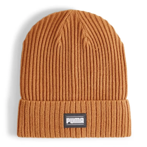 Puma uniszex Ribbed Classic Cuff téli kötött sapka, caramel latte-fehér, S24