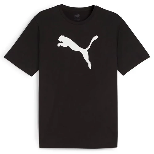 Puma teamRISE logo férfi póló, fekete-fehér, S25