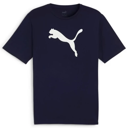 Puma teamRISE logo férfi póló, matrózkék-fehér, S25